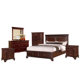 Picket House Brinley Cherry 6pc Bedroom Set with Queen Storage Bed