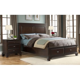 Picket House Brinley Cherry Wood 2pc Bedroom Set With King Storage Bed