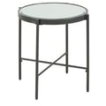 Picket House Furnishings Carlo Round End Table with Glass Top