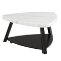 Picket House Furnishings Lena White Marble Top Coffee Table