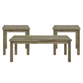 Picket House Turner Oak 3pc Occasional Table Set