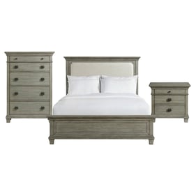 Picket House Clovis Grey 3pc Bedroom Set with King Panel Bed