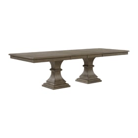 Picket House Royale Grey Rectangular Dining Table with 18 Inch Leaf