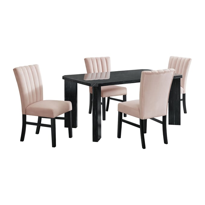 Picket House Odette Grey Pink 5pc Dining Set PKT-D-1153-RCTCP-5PC