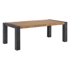 Picket House Stephen Black Light Oak Dining Table with 18 Inch leaf