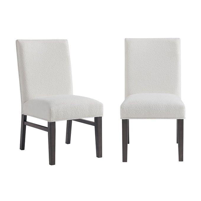 2 Picket House Stephen Black Snow Boucle Dining Side Chairs PKT-D-3720-8-SC1