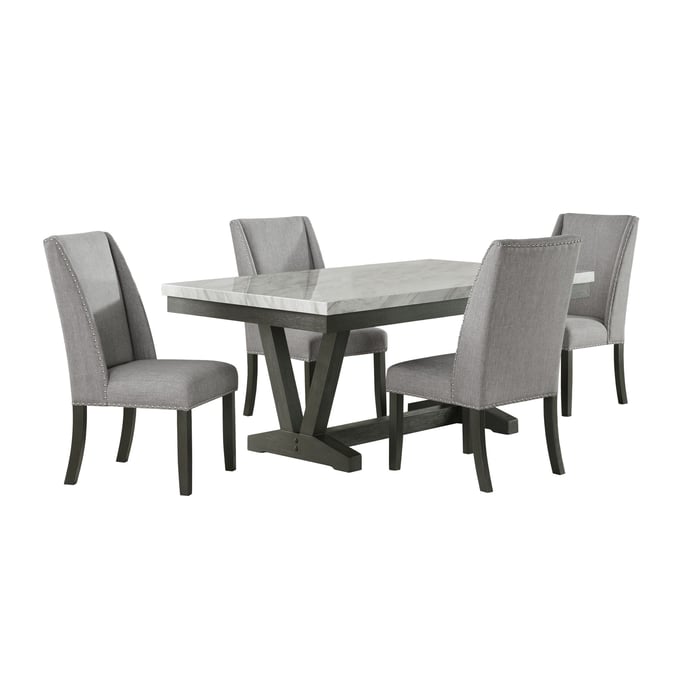 Picket House Eve Charcoal Grey 5pc Dining Room Set PKT-D-4930-7-5PC