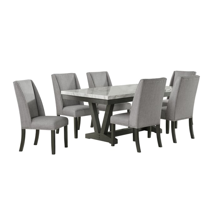 Picket House Eve Charcoal Grey 7pc Dining Room Set PKT-D-4930-7-7PC