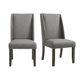 2 Picket House Eve Grey Charcoal Side Chairs