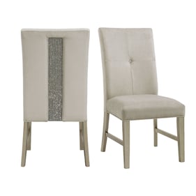 2 Picket House Alston Cream Champagne Dining Side Chairs