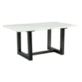 Picket House Furnishings Florentina Dining Table with White Marble