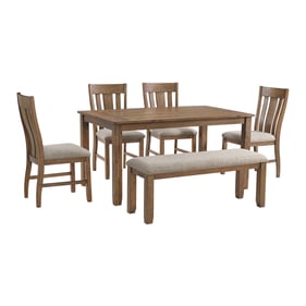 Picket House Evergreen Brown Acacia 6pc Dining Set