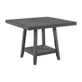 Picket House Furnishings Hester Square Counter Table with Lazy Susan in Grey