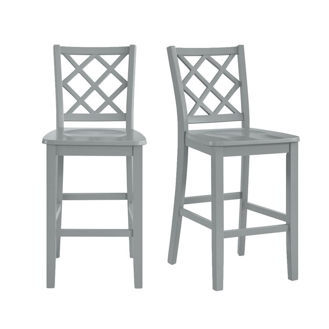 2 Picket House Conaughey Grey Counter Height Chairs PKT-D-9340-3-CSC