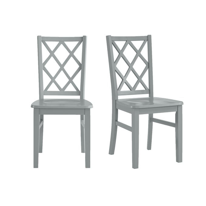 2 Picket House Conaughey Grey Dining Side Chairs PKT-D-9340-3-SC