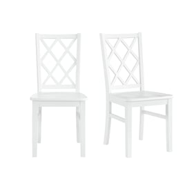 2 Picket House Conaughey White Dining Side Chairs