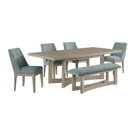 Picket House Whitt Almond Blue 6pc Dining Room Set