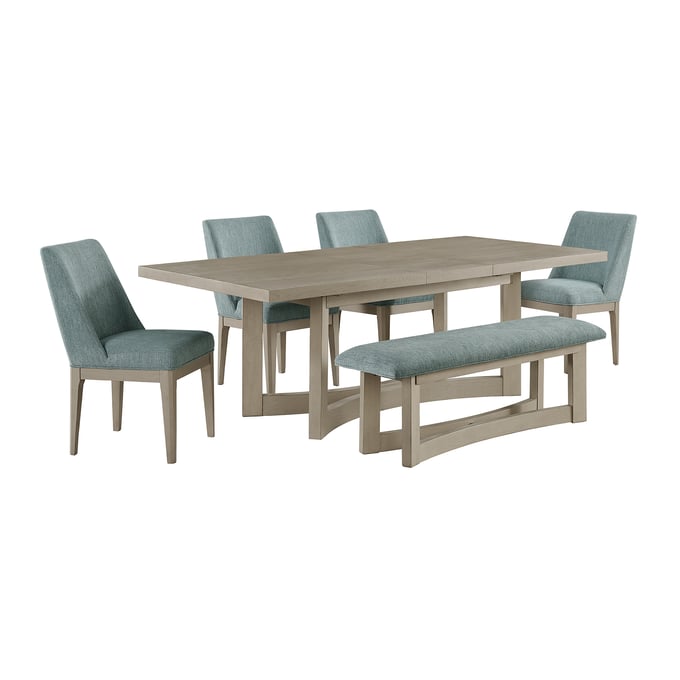 Picket House Whitt Almond Blue 6pc Dining Room Set PKT-D-9990-7-DTSC2-6PC