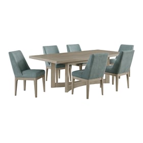 Picket House Whitt Almond Blue 7pc Dining Room Set