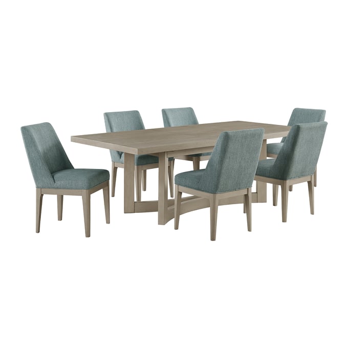 Picket House Whitt Almond Blue 7pc Dining Room Set PKT-D-9990-7-DTSC2-7PC