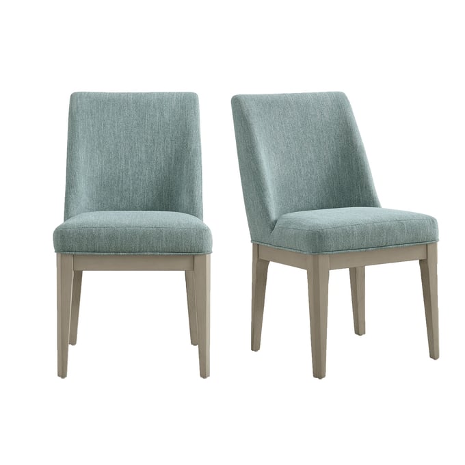 2 Picket House Whitt Almond Blue Dining Side Chairs PKT-D-9990-7-SC2