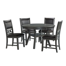 Picket House Taylor Dark Gray Faux Leather 5pc Dining Room Set