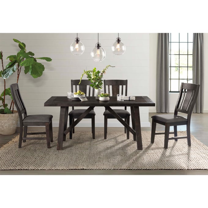 Picket House Carter Dark Gray Wood 5pc Dining Room Set PKT-DCS1005PC