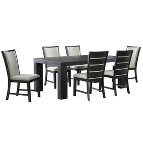 Picket House Jasper Black 7pc Dining Room Set