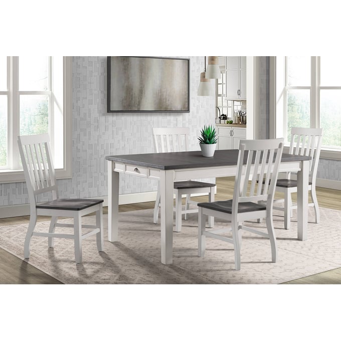 Picket House Jamison Gray White Two Tone 5pc Dining Room Set PKT-DKY3005PC