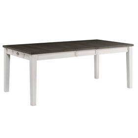 Picket House Jamison Gray White Two Tone Storage Dining Table