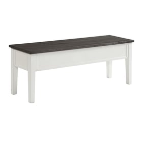 Picket House Jamison Gray White Storage Dining Bench