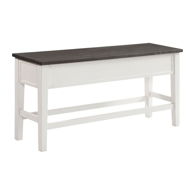 Picket House Jamison Gray White Storage Counter Height Bench PKT-DKY350CSBN