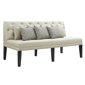 Picket House Mara Taupe Sofa with Seven Pillows