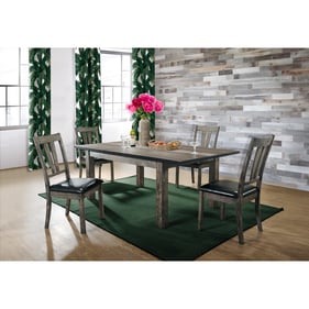 Picket House Grayson Grey Oak 5pc Dining Room Set