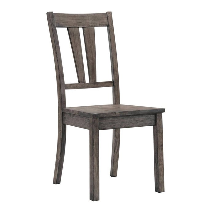 2 Picket House Grayson Fan Grey Oak Wooden Seat Chairs PKT-DNH100SCWVS