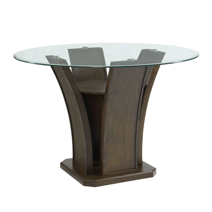 Picket House Simms Walnut Wood Round Counter Height Table PKT-DPR500CDT