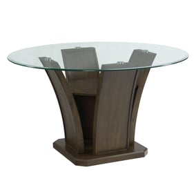 Picket House Simms Walnut Wood Round Dining Table