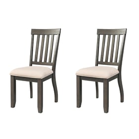 2 Picket House Stanford Smokey Walnut Standard Height Side Chairs