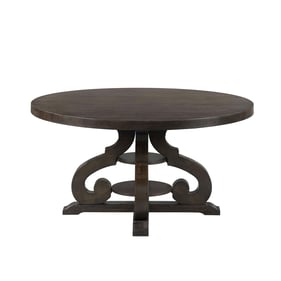 Picket House Stanford Smokey Walnut Wood Round Dining Table