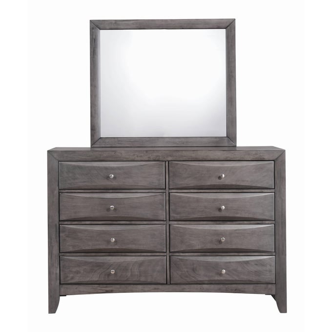 Picket House Madison Gray Wood Dresser and Mirror PKT-EG100DRMR