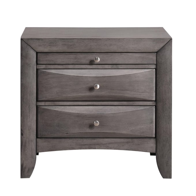 Picket House Madison Gray Wood 2 Drawers Night Stand PKT-EG100NS