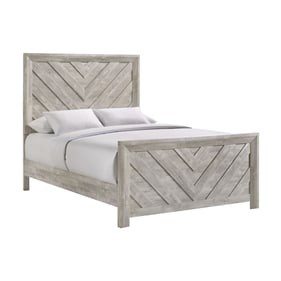 Picket House Keely White Wood Full Panel Bed