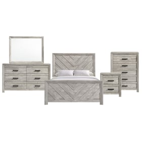 Picket House Keely White 5pc Kids Bedroom Set with Full Panel Bed