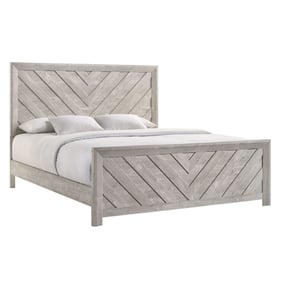 Picket House Keely White Wood King Panel Bed