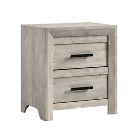 Picket House Keely White Wood 2 Drawers Night Stand