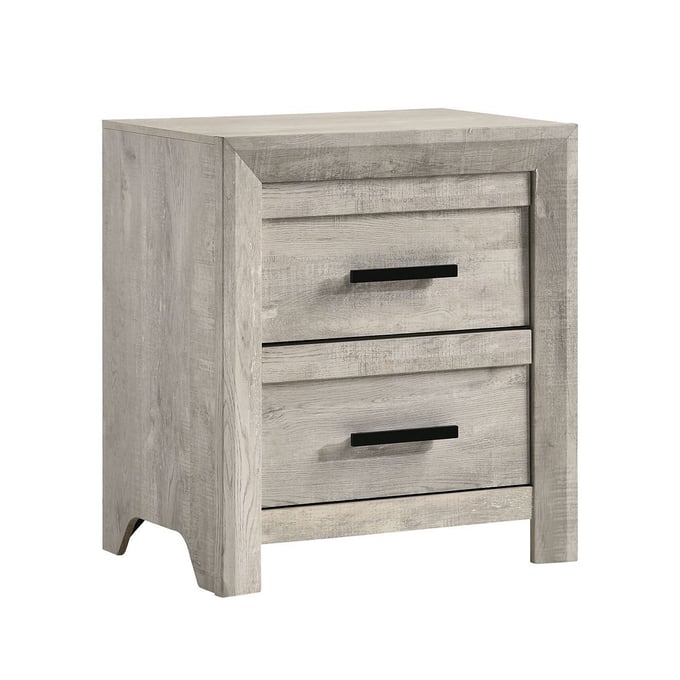 Picket House Keely White Wood 2 Drawers Night Stand PKT-EL700NS