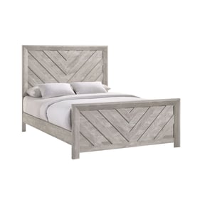 Picket House Keely White Wood Queen Panel Bed