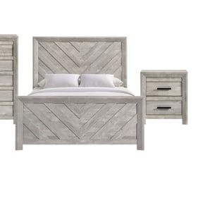 Picket House Keely White 2pc Bedroom Set with Queen Panel Bed