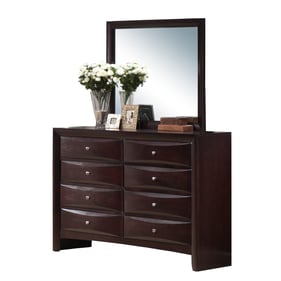 Picket House Madison Mahogany Wood Dresser and Mirror