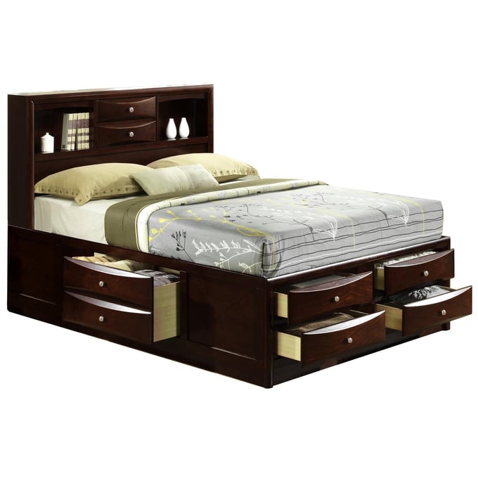 Picket House Madison Mahogany King Storage Bed PKT-EM300KB